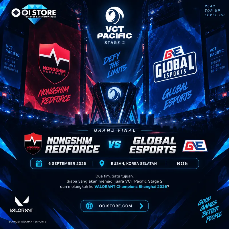 Nongshim RedForce vs Global Esports: Grand Final VCT Pacific Menentukan Juara dan Seed Champions